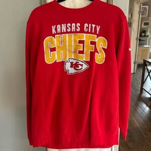 Nike KC chiefs crew neck sweatshirt